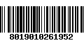 Código de Barras 8019010261952