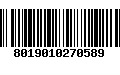 Código de Barras 8019010270589