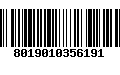 Código de Barras 8019010356191