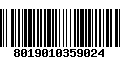 Código de Barras 8019010359024