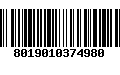 Código de Barras 8019010374980