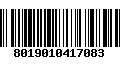 Código de Barras 8019010417083