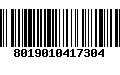 Código de Barras 8019010417304