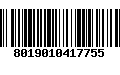 Código de Barras 8019010417755