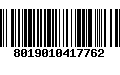 Código de Barras 8019010417762