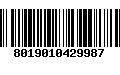 Código de Barras 8019010429987