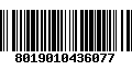 Código de Barras 8019010436077