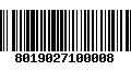 Código de Barras 8019027100008