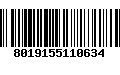 Código de Barras 8019155110634