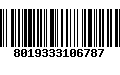 Código de Barras 8019333106787