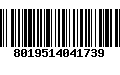 Código de Barras 8019514041739