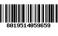 Código de Barras 8019514059659