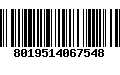 Código de Barras 8019514067548