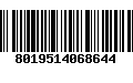 Código de Barras 8019514068644