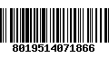 Código de Barras 8019514071866