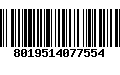 Código de Barras 8019514077554