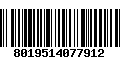 Código de Barras 8019514077912