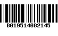 Código de Barras 8019514082145