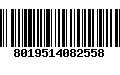 Código de Barras 8019514082558