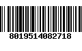 Código de Barras 8019514082718