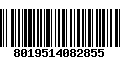 Código de Barras 8019514082855