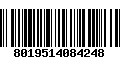 Código de Barras 8019514084248