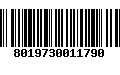 Código de Barras 8019730011790