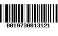 Código de Barras 8019730013121