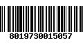 Código de Barras 8019730015057