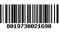 Código de Barras 8019730021690