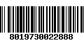 Código de Barras 8019730022888