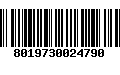 Código de Barras 8019730024790