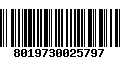 Código de Barras 8019730025797