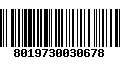 Código de Barras 8019730030678