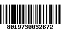 Código de Barras 8019730032672