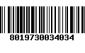 Código de Barras 8019730034034