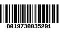 Código de Barras 8019730035291