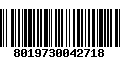 Código de Barras 8019730042718