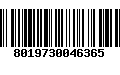 Código de Barras 8019730046365