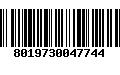 Código de Barras 8019730047744