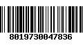 Código de Barras 8019730047836