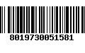 Código de Barras 8019730051581