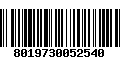 Código de Barras 8019730052540