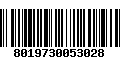 Código de Barras 8019730053028