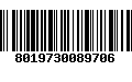 Código de Barras 8019730089706