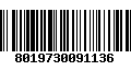 Código de Barras 8019730091136