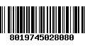 Código de Barras 8019745028080