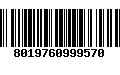 Código de Barras 8019760999570