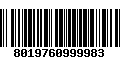 Código de Barras 8019760999983