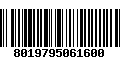 Código de Barras 8019795061600